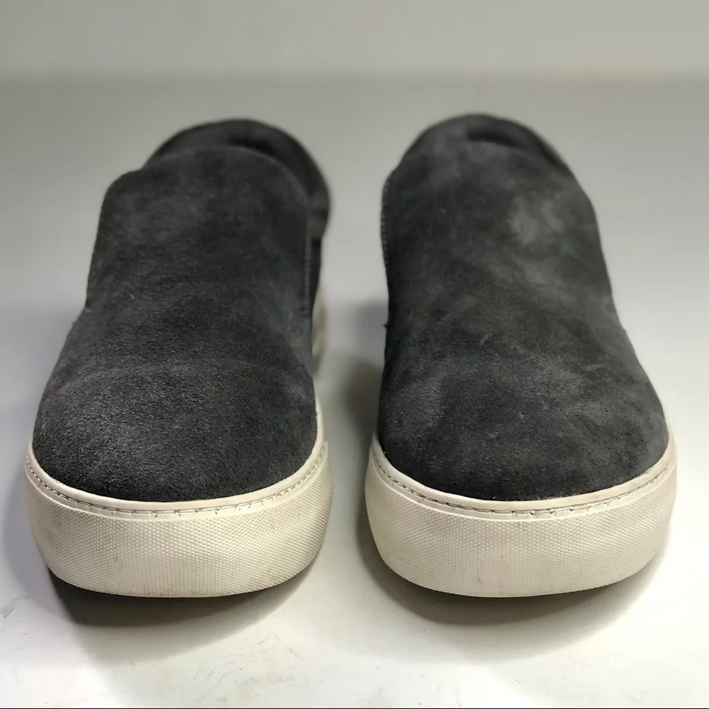 J/Slides Acer grey suede slip on platform sneakers size 8.5
